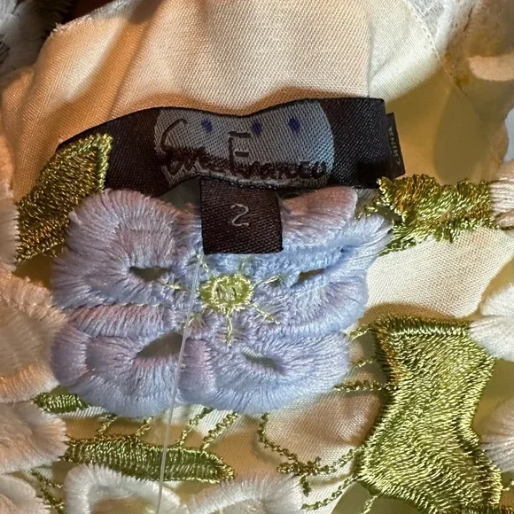 Eva Franco Anthropologie Floral Lace Midi Dress - Picture 10 of 10